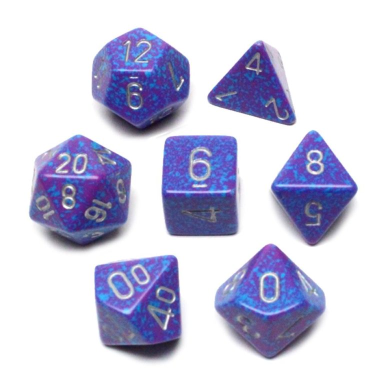 Dés en boite Speckled Silver Tetra