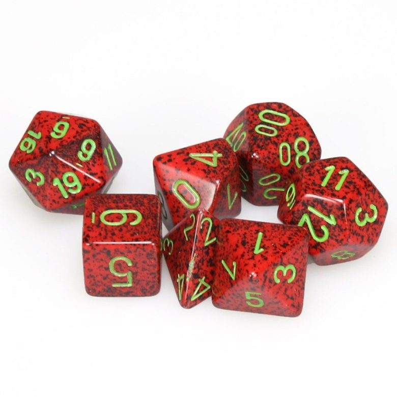Dés en boite Speckled Strawberry