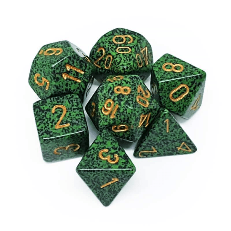Dés en boite Speckled Golden Recon