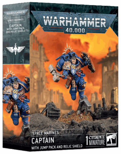 Space Marines Captain with Jump Pack and Relic Shield