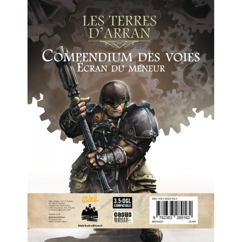 Terres d'Arran : Écran