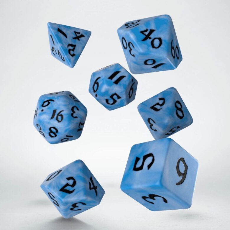 Sets de Dés Classic Runic Glacier & Black